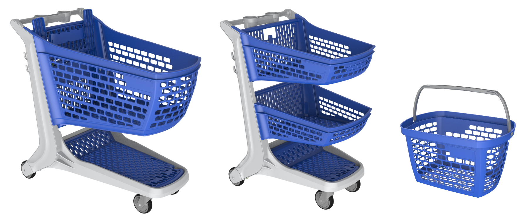 All-Plastic Shopping Carts